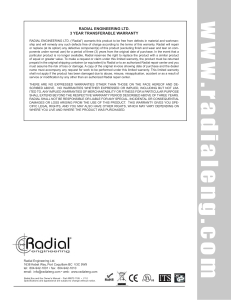 Manual - Radial Engineering