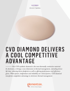 CVD diamond thermal management
