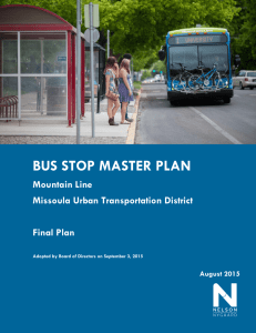 bus stop master plan