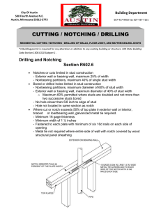 Residential Cutting Drilling Notching