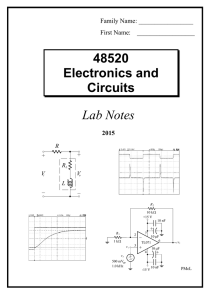 48520 Electronics and Circuits Lab Notes