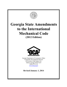 2014 IMC Amendments - Georgia Department of Community Affairs