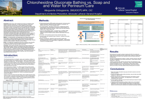 Chlorohexidine Gluconate Bathing vs. Soap and and Water for