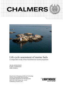 Life cycle assessment of marine fuels