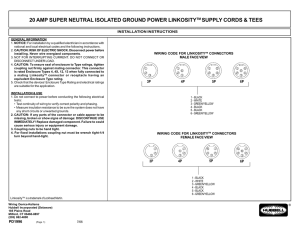 20 AMP SUPER NEUTRAL ISOLATED GROUND POWER