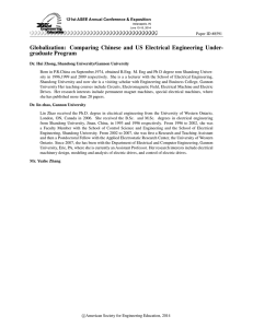 Globalization: Comparing Chinese and U.S. Electrical Engineering
