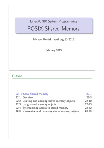 POSIX Shared Memory
