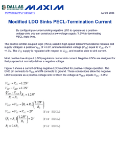 Modified LDO Sinks PECL