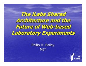 The iLabs Shared Architecture and the Future of Web