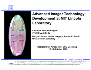 Advanced Imager Technology Development at MIT Lincoln
