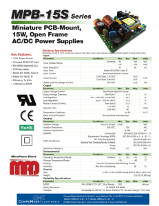 MPB-15S Datasheet - CompuMess Elektronik GmbH