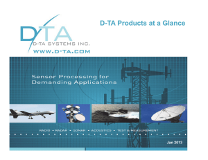 D-TA Products at a Glance - D