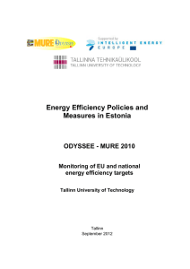 Energy Efficiency Policies and Measures in Estonia