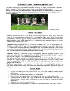 information sheet - making a National hive
