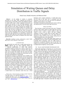 Simulation of Waiting Queues and Delay Distribution in Traffic Signals