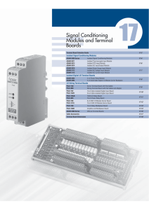 Signal Conditioning Modules and Terminal Boards