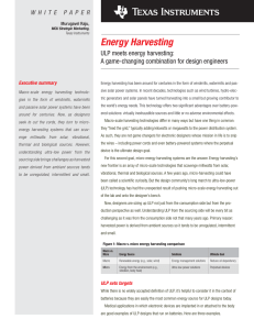Energy Harvesting - Texas Instruments