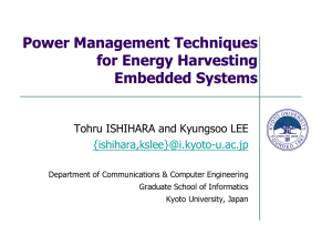 Power Management Techniques for Energy Harvesting Embedded Systems