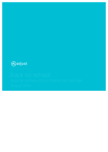 Report: Back to school - apps for primary school children