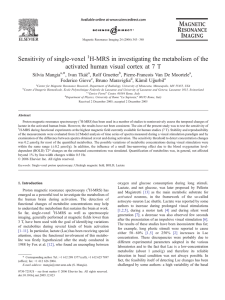 Sensitivity of single-voxel H-MRS in investigating the