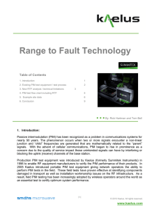 Range to Fault Technology