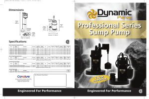Professional Series Sump Pump