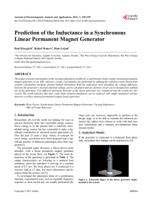 Prediction of the Inductance in a Synchronous Linear Permanent