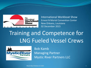 Training and Competence for LNG Fueled Vessel Crews