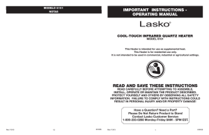 model 6101 - Lasko Products, Inc.