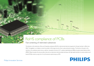 RoHS compliance of PCBs - Philips Innovation labs