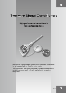 Two-wire Signal Conditioners - M