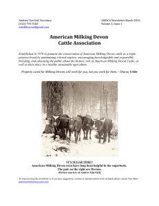March 2016 - American Milking Devon