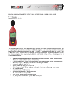 DIGITAL SOUND LEVEL METER WITH PC USB