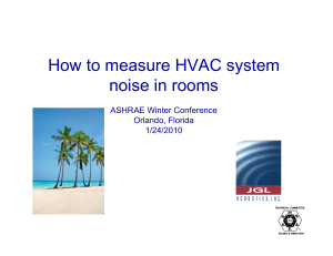 How to measure HVAC system noise in rooms
