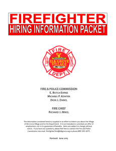 firefighter applicant information packet