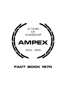 Ampex Factbook 1970 - Audio Engineering Society