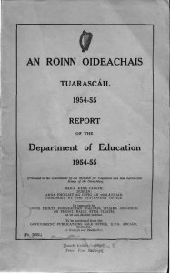 1954 and 1955 - Department of Education and Skills