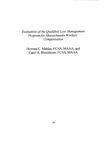 Evaluation of the Qualified Loss Management Program for