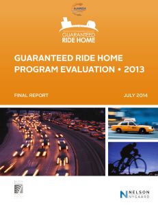 2013 Program Evaluation - Alameda County Guaranteed Ride