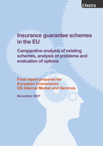 Insurance guarantee schemes in the EU