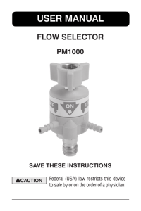 Flow Selector - Precision Medical