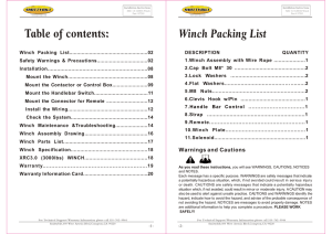Table of contents: