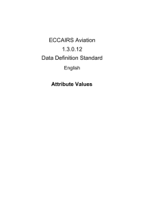 1.3.0.12 ECCAIRS Aviation Data Definition Standard