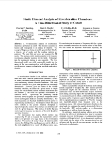 Finite Element Analysis of Reverberation Chambers: A Two