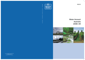 Water Account Australia 2008–09 - Australian Bureau of Statistics