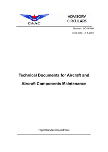 AC-145-8 Technical Documents for Aircraft and Aircraft Components