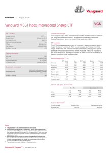 Vanguard MSCI Index International Shares ETF VGS