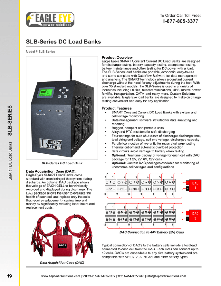 Slb Series Dc Load Banks Eagle Eye Power Solutions