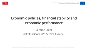 Economic policies, financial stability and economic performance