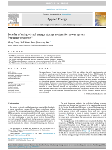 Benefits of using virtual energy storage system for power